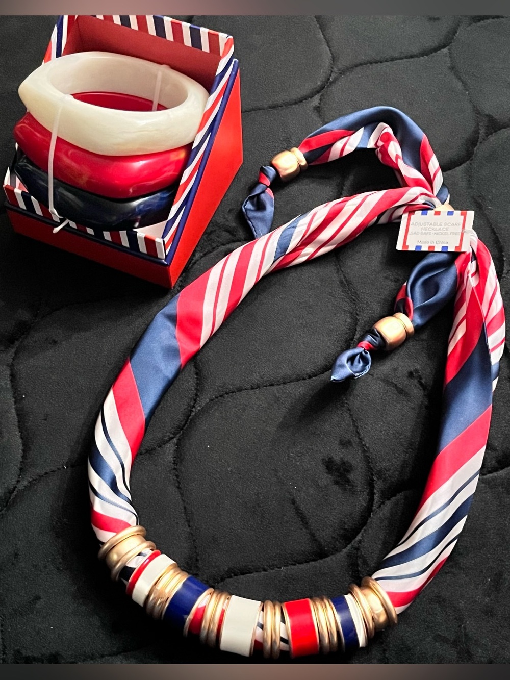 PIPER K Red, White & Blue Jewelry Set